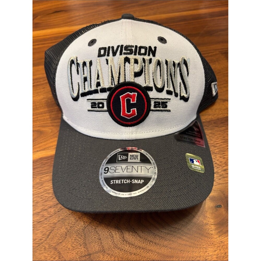 NWT Cleveland Guardians Division Champions Hat Cap Adjustable New Era 9Seventy